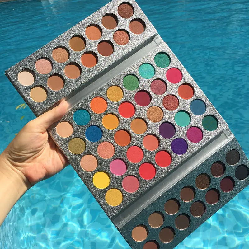 Beauty Glazed Eyeshadow Palette Colorful Shadow Pallet Glitter Highlighter Shimmer Make Up Pigment Matte Eye Pallete