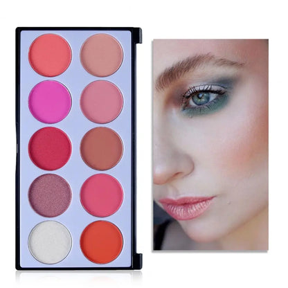 Makeup Blush Non-Fading Matte Various Colors Palette Lasting Pigment Blusher Cosmetic Powder for Female