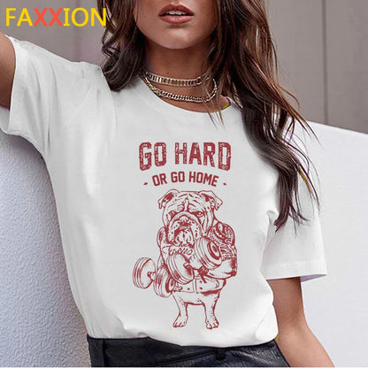 Dachshund Pug Teckel Dog TShirt Women Summer Cute French Bulldog Frances German Shepherd T-shirt Pit Bull Tshirt Top Female