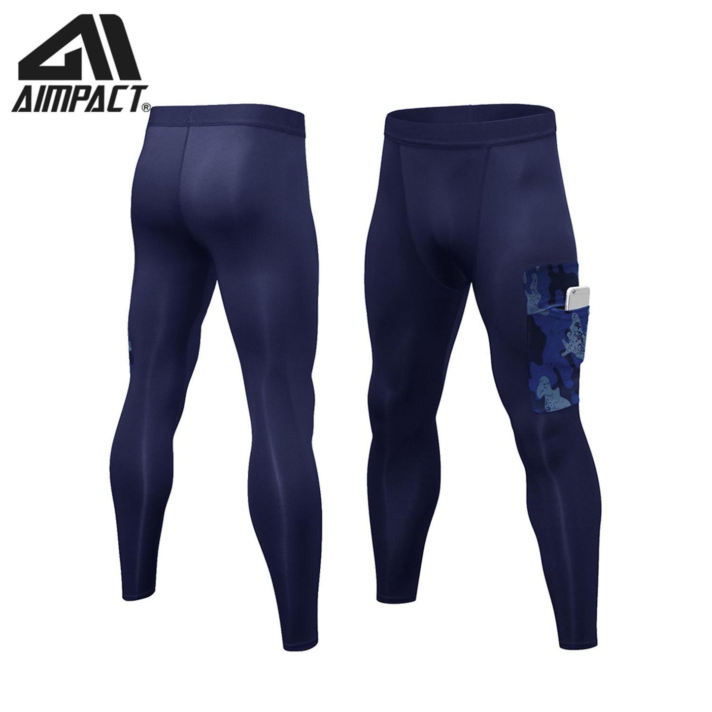 Aimpact Men's Sexy Tight Pants Slim Fitted Active Gymi Pants Crossfit Sporty Runningi Leggings Fitness Men's Workout Pants AM18