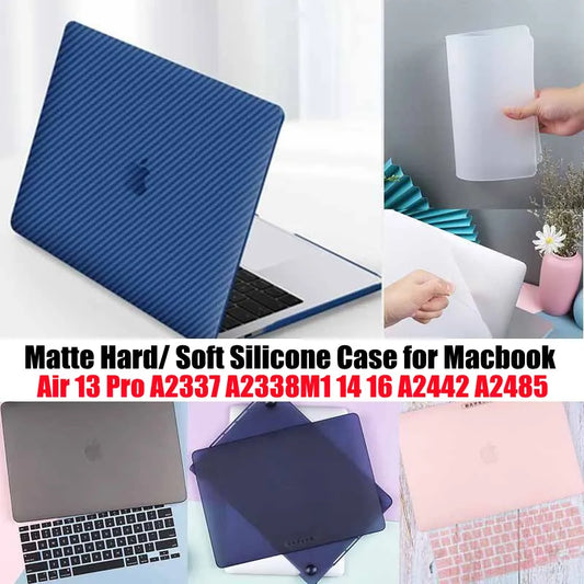 Ultra thin Soft Silicone Case for 2022 Macbook Pro 14 A2442 Air Pro 13 M2 chip 2020 A2337 A2338 M1 Pro 13.3 Full Cover shell