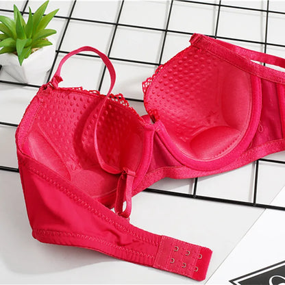 High quality underwire push up bra gathered breast woman bra double cup Push Up T Shirt Bra