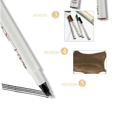 Eyebrow Tattoo Pen microblade pen Microblading Eyebrow Pencil with a Micro-Fork Tip Applicator Creates Natural Looking Brows