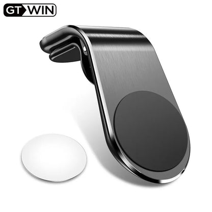 GTWIN Metal Magnetic Car Phone Holder Mini Air Vent Clip Mount Magnet Mobile Stand For iPhone Samsung Xiaomi Smartphones in Car