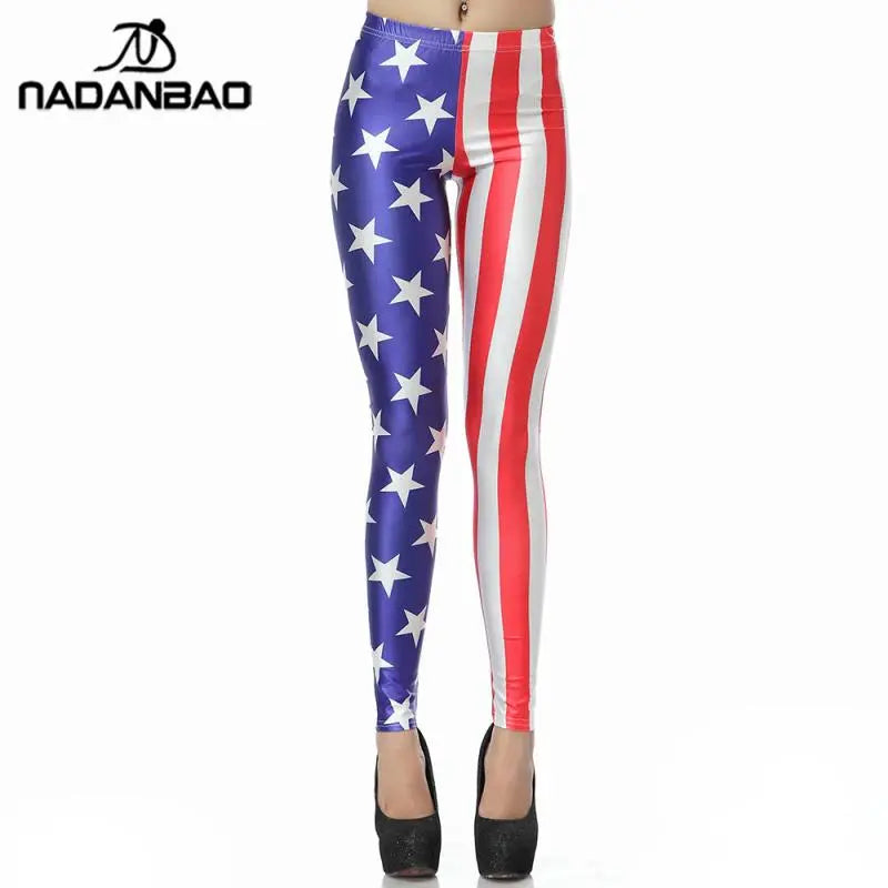 NADANBAO New Fashion Cute Cartoon Slim Legins High Waist Elastic  Leggins Printed Women Leggings Women Pants