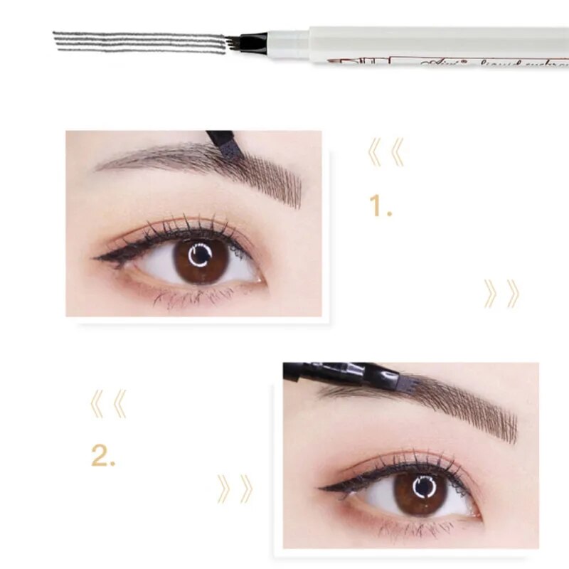 Eyebrow Tattoo Pen microblade pen Microblading Eyebrow Pencil with a Micro-Fork Tip Applicator Creates Natural Looking Brows