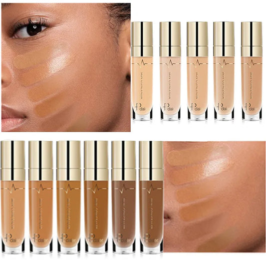 Face Contour Concealer Liquid Waterproof Full Coverage Foundation Corrector Palette Base Professional Makeup For Dark Skin