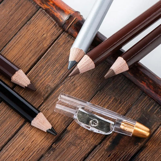 Waterproof Long-lasting Eyebrow Pencil With Sharpener Red Cosmetics Gray Black Lid New Proof Coffee Durable Tools Sweat J3a2