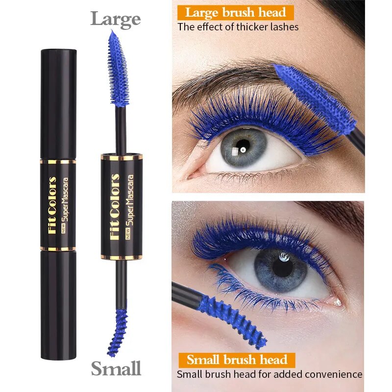 5 Colors Mascara Eyelashes Curling Extension Pink Purple Blue White Mascara Non-smudge Waterproof Fast Dry Long Lasting Makeup