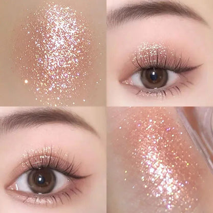 Gorgeous Glitter Eyeshadow Earth Tones Long Lasting Waterproof Eyeshadow Pearlescent Glitter Shimmer Eye Shadow Makeup Cosmetics