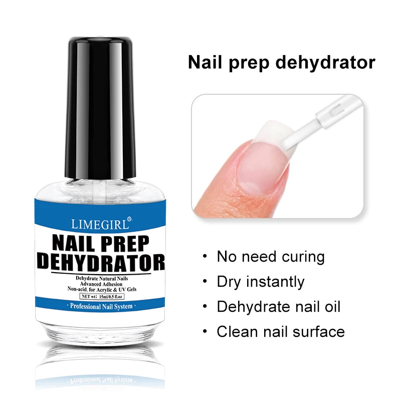 Nail Prep Dehydrator Gel And Acid Free Primer Adhesive Desiccant Acrylic Nails Bonder Gel Balancing Oil Skin Solutions