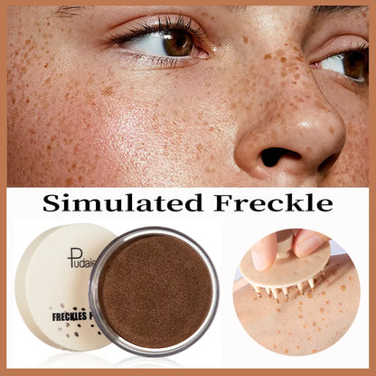 Face Fake Freckles Air Cushion Waterproof Long Lasting Freckles Powder Quick Dry Natural Lifelike Freckles Makeup Sexy Cosmetics