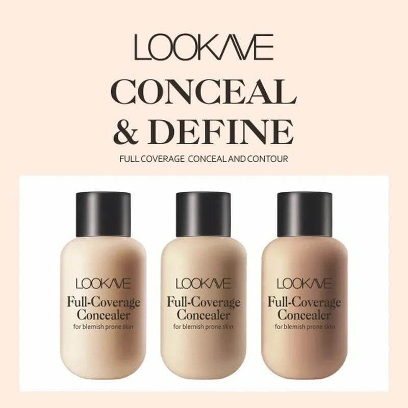 3 Colors Matte Concealer Cream Full Cover Acne Scars Dark Circles Lasting Waterproof Whitening Liquid Foundation Makeup Cosmetic