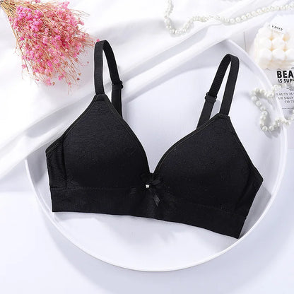 Teenage Girls Bras Thin No Steel Rings Comfortable Breast Wrapping Underwear Schoolgirls Gathering Bras Young Girl Clothes