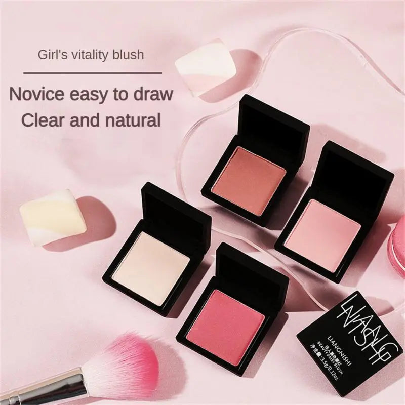 4 Colors Blush Makeup Palette Powder Brush Rouge Cheek Contour Tint Blusher Cream Facial Cosmetics Make-up for Women