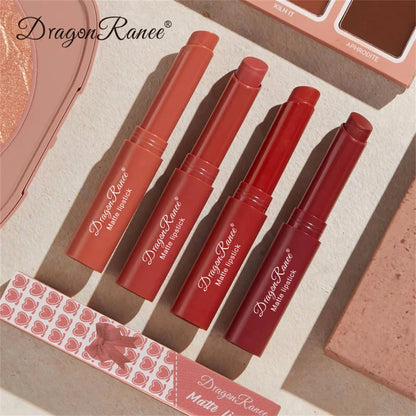 Nude Matte Lipstick Waterproof Long Lasting Lip Stick Not Fading Sexy Red Velvet Lipstick Makeup Cosmetic Batom Beauty