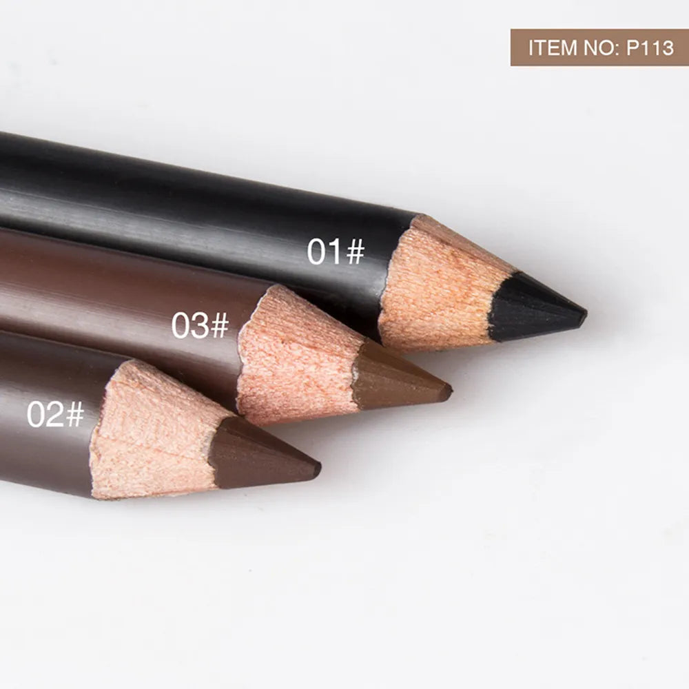 12 Pcs/Set Waterproof Eye Brow Pencil Precise Brow Definer Black Blonde Brown Eyebrow Pen Long Lasting Makeup 3 Colors Cosmetic