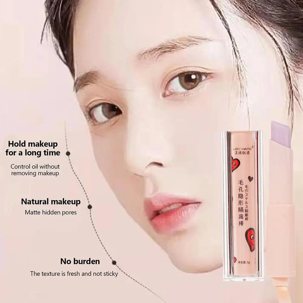 Invisible Pore Primer Stick Pore Eraser Waterproof Makeup Oil-control Smooth Lines Base Primer Makeup Isolation Face Primer S6H8