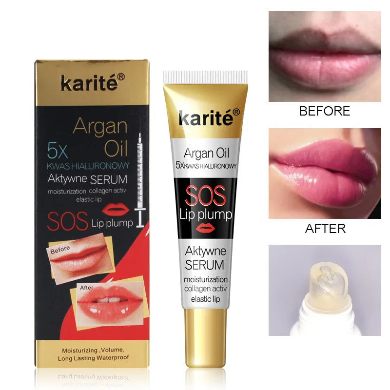 Lip Maximizer SOS Lip Plumper Oil Karite Lip Plump Moisturizing Lip Plumper Gloss Argain Oil Serum Moisture Lip Gloss Lip Tint