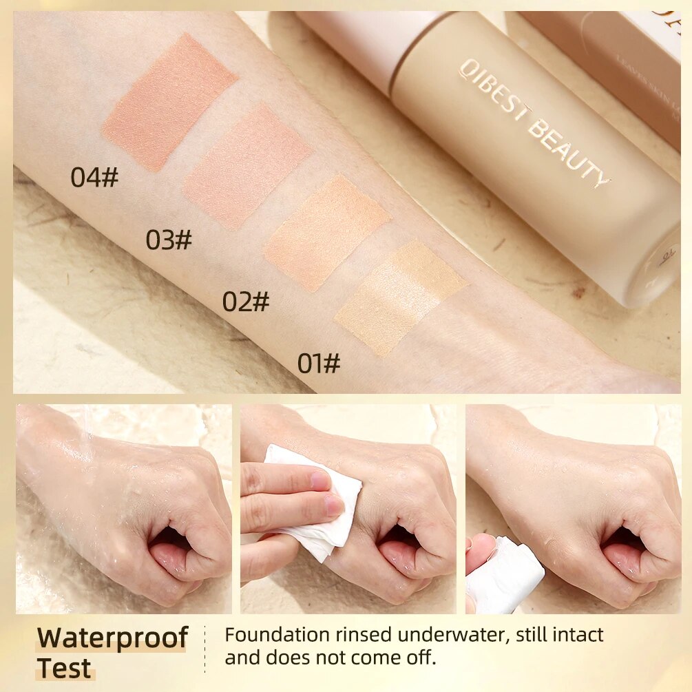 4 Colors Matte Liquid Foundation Hydrating Nourishing Full Coverage Blemish Brighten Concealer Base Maquiagem Korean Makeup 30g