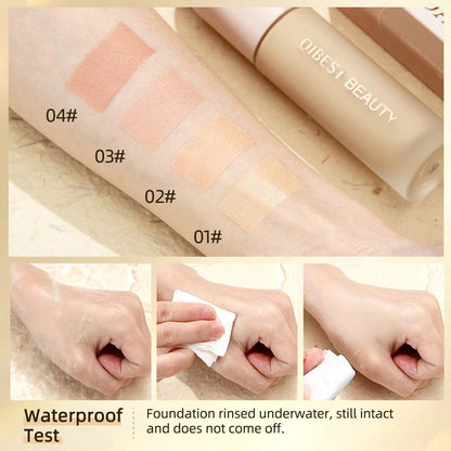 4 Colors Matte Liquid Foundation Hydrating Nourishing Full Coverage Blemish Brighten Concealer Base Maquiagem Korean Makeup 30g