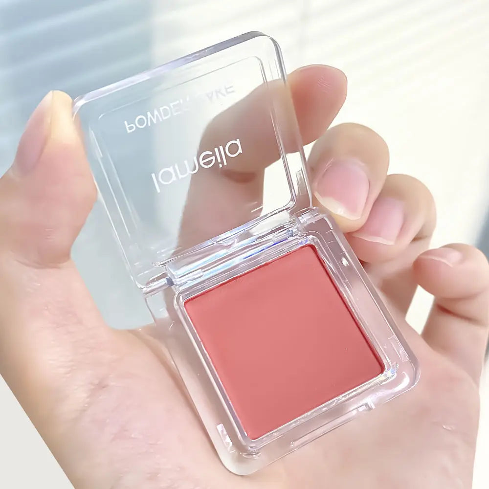 Face Blusher Matte Natural Cheek Tint Brighten Face Waterproof Face Contouring Cosmetics Blush Powder Soft Female Makeup 1pcs