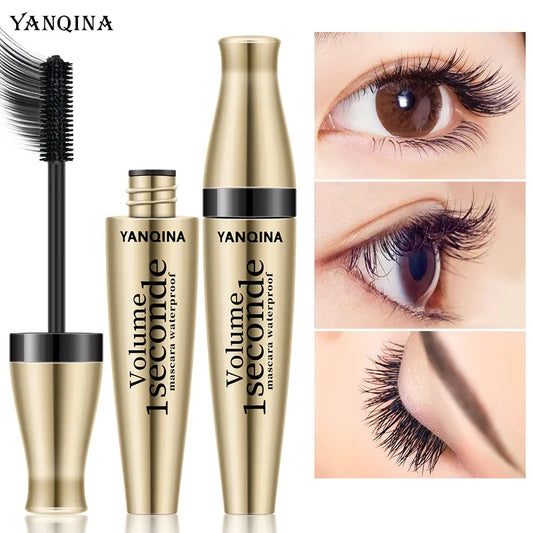 Black Mascara Eyelashes Mascara 4D Silky Eyelashes Lengthening Eyelashes Makeup Waterproof Mascara Volume Eye Cosmetics