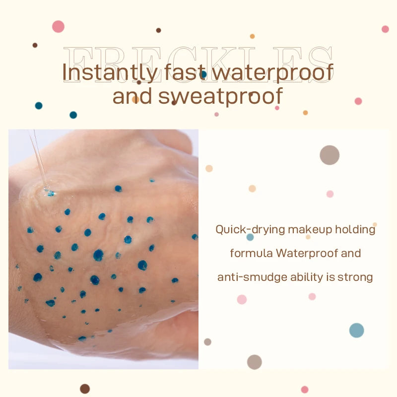 Face Fake Freckles Air Cushion Waterproof Long Lasting Freckles Powder Quick Dry Natural Lifelike Freckles Makeup Sexy Cosmetics