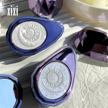 Purple Diamond Highlighter Powder Glitter Palette Makeup Glow Face Contour Shimmer Illuminator Highlight Cosmetics Wholesale