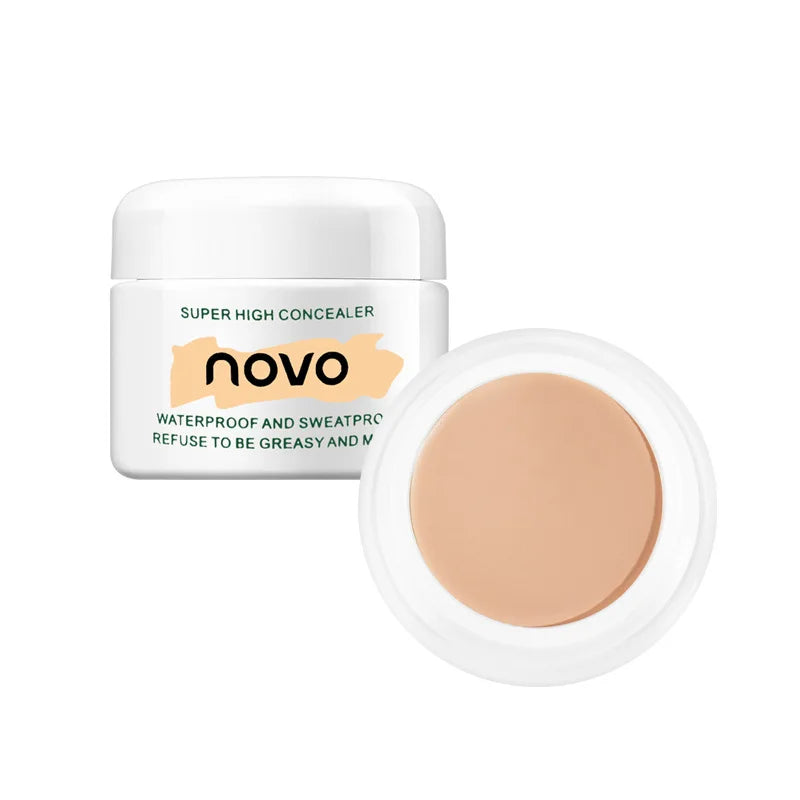 NOVO Concealer Camouflage Cream Soft Smooth Makeup Base Full Coverage Face Corrector Creams Skin Brighten Foundation Cosmetics