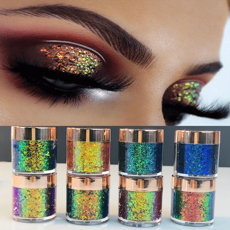 Multi Chrome Eyeshadow Powder make up MultiChrome Shifting Pigments Duochrome Chameleon Eyeshadow Infinite Chrome eye Powder