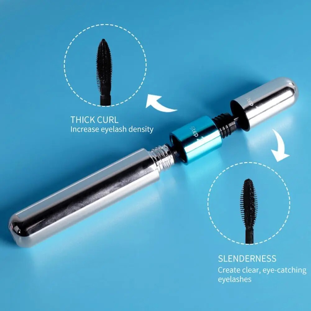 4D Mascara Silk Fiber Waterproof Mascara Easy To Dry Makeup Thick Natural Black Mascara Eyelash Eyelash Cosmetics