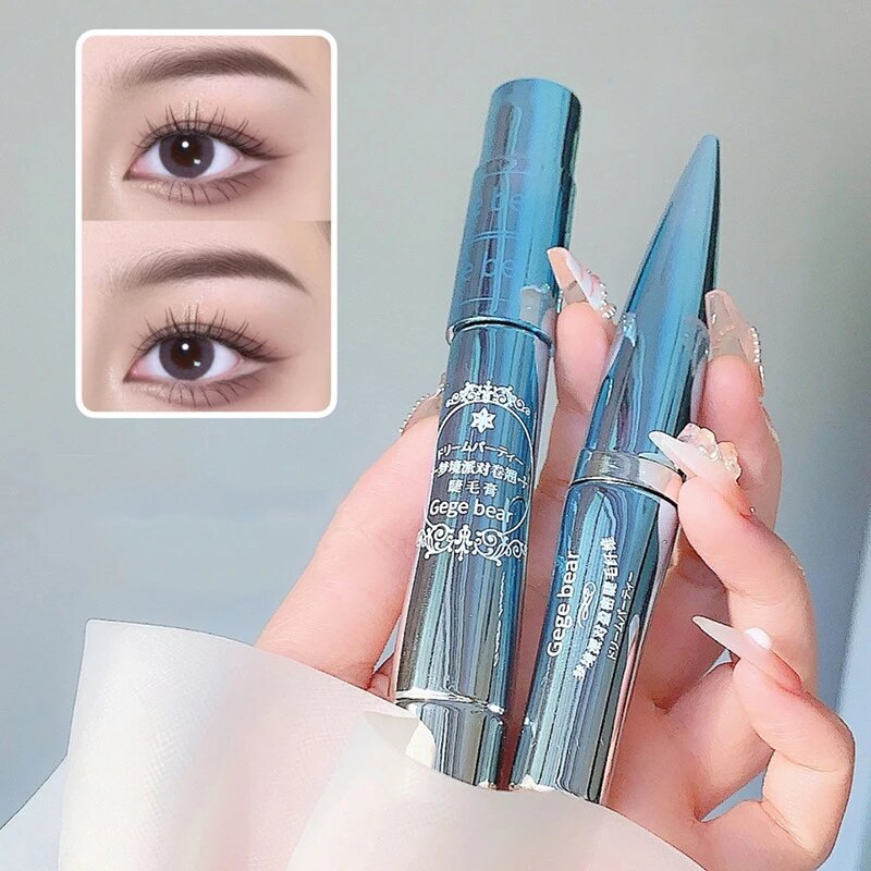 Makeup Cosmetic Silk Fiber Lash Mascara Waterproof Long Lasting Extension Eyelashes Lengthening Curling Mascara Black Eyelash