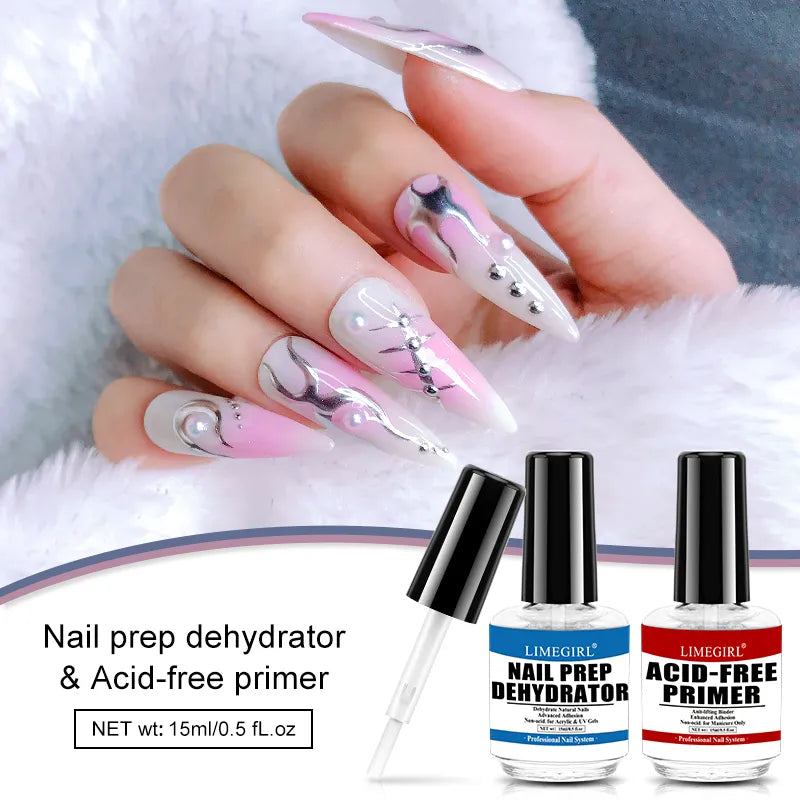 Nail Prep Dehydrator Gel And Acid Free Primer Adhesive Desiccant Acrylic Nails Bonder Gel Balancing Oil Skin Solutions