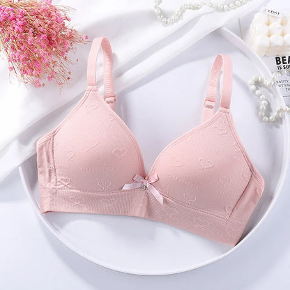 Teenage Girls Bras Thin No Steel Rings Comfortable Breast Wrapping Underwear Schoolgirls Gathering Bras Young Girl Clothes