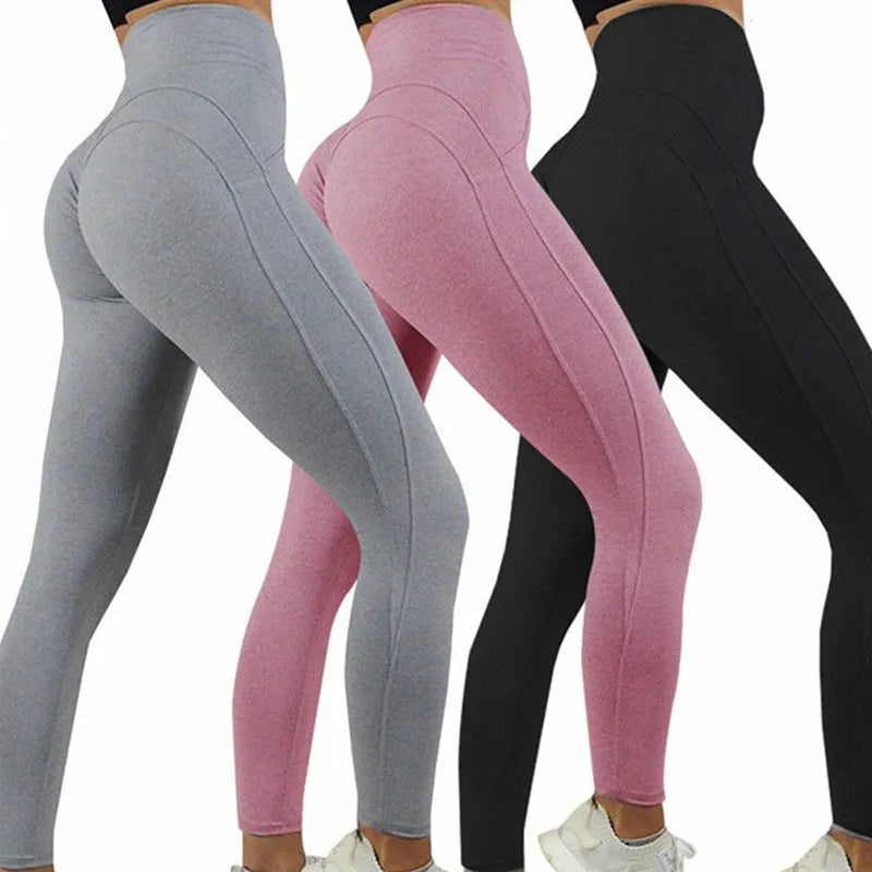 High Elastic Yoga Pants Seamless Women Push Up Leggings Butt Lifting Skinny Female Booty Workout Legging Gym Formfitting Pants