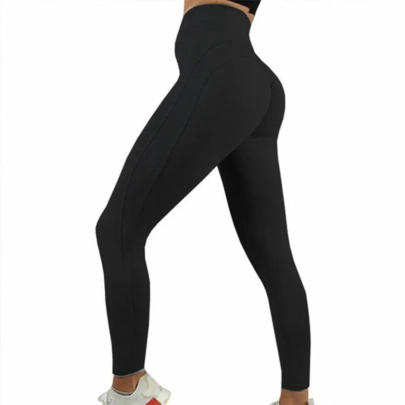 High Elastic Yoga Pants Seamless Women Push Up Leggings Butt Lifting Skinny Female Booty Workout Legging Gym Formfitting Pants