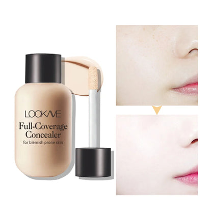 12ml Matte Concealer Liquid Foundation Waterproof Long-Lasting Full Cover Acne Natural Facial Makeup Matte Base Makeup Cosmetics