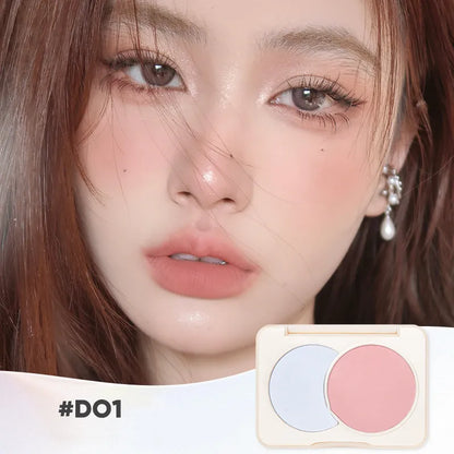 JUDYDOLL Dual-color Combination Blush Expansion Convergence Blend Nude Makeup Blush Natural Brighten Skin Tone Makeup Palette