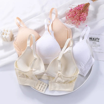 Teenage Girls Bras Thin No Steel Rings Comfortable Breast Wrapping Underwear Schoolgirls Gathering Bras Young Girl Clothes