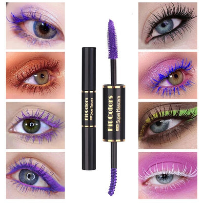 5 Colors Mascara Eyelashes Curling Extension Pink Purple Blue White Mascara Non-smudge Waterproof Fast Dry Long Lasting Makeup