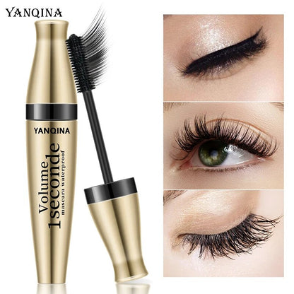 Black Mascara Eyelashes Mascara 4D Silky Eyelashes Lengthening Eyelashes Makeup Waterproof Mascara Volume Eye Cosmetics