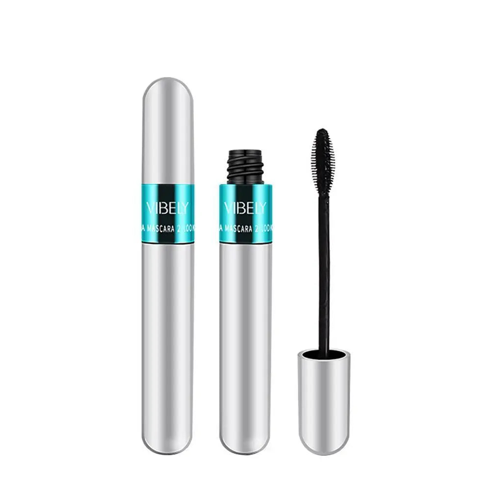 4D Mascara Silk Fiber Waterproof Mascara Easy To Dry Makeup Thick Natural Black Mascara Eyelash Eyelash Cosmetics