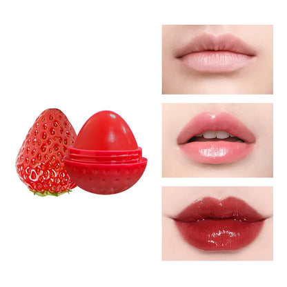 Pink Strawberry Moisturizing Lipstick Women's Cosmetics Makeup Anti Cracking Lip Care Cosmetics Products Moisturizing Lip Balm