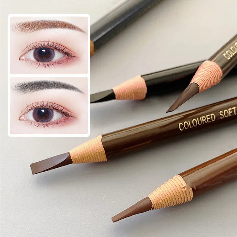 5 Colors Eyebrow Pencil Lating Waterproof Non-smudge Eyebrow Pencil Genuine Women Wood Hard Core Wood Eyebrow Pencil Eyebrow Pen