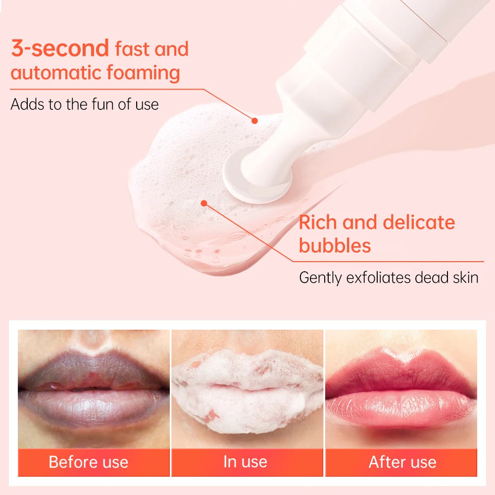 Bubble Remove Dark Lips Balm Gloss Oil Moisturizing Exfoliating Lightening Dark Pigment Whitening Remove Dead Skin Lip Care Mask