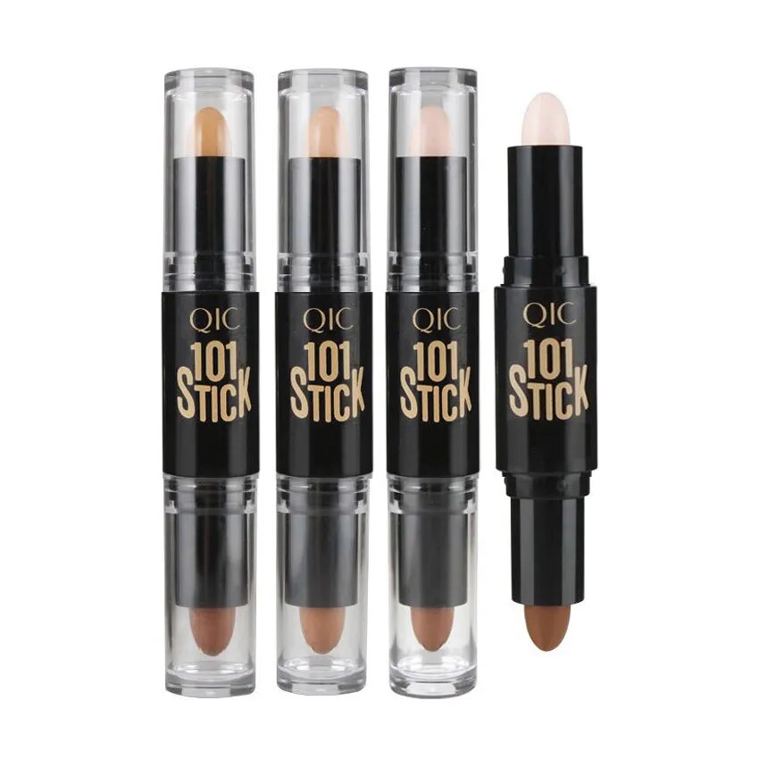 Double-End Concealer Stick Facial Makeup Base Foundation Pencil Make Up 3D Face Corrector Highlighter Creamy Pen Contour Cream