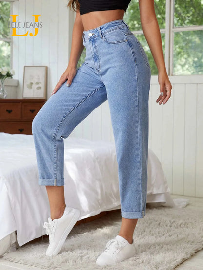 Jeans for Women Light Blue Harem Jeans Women High Waist Stretchy Ankle Jeans and Summer Jeans for Mom