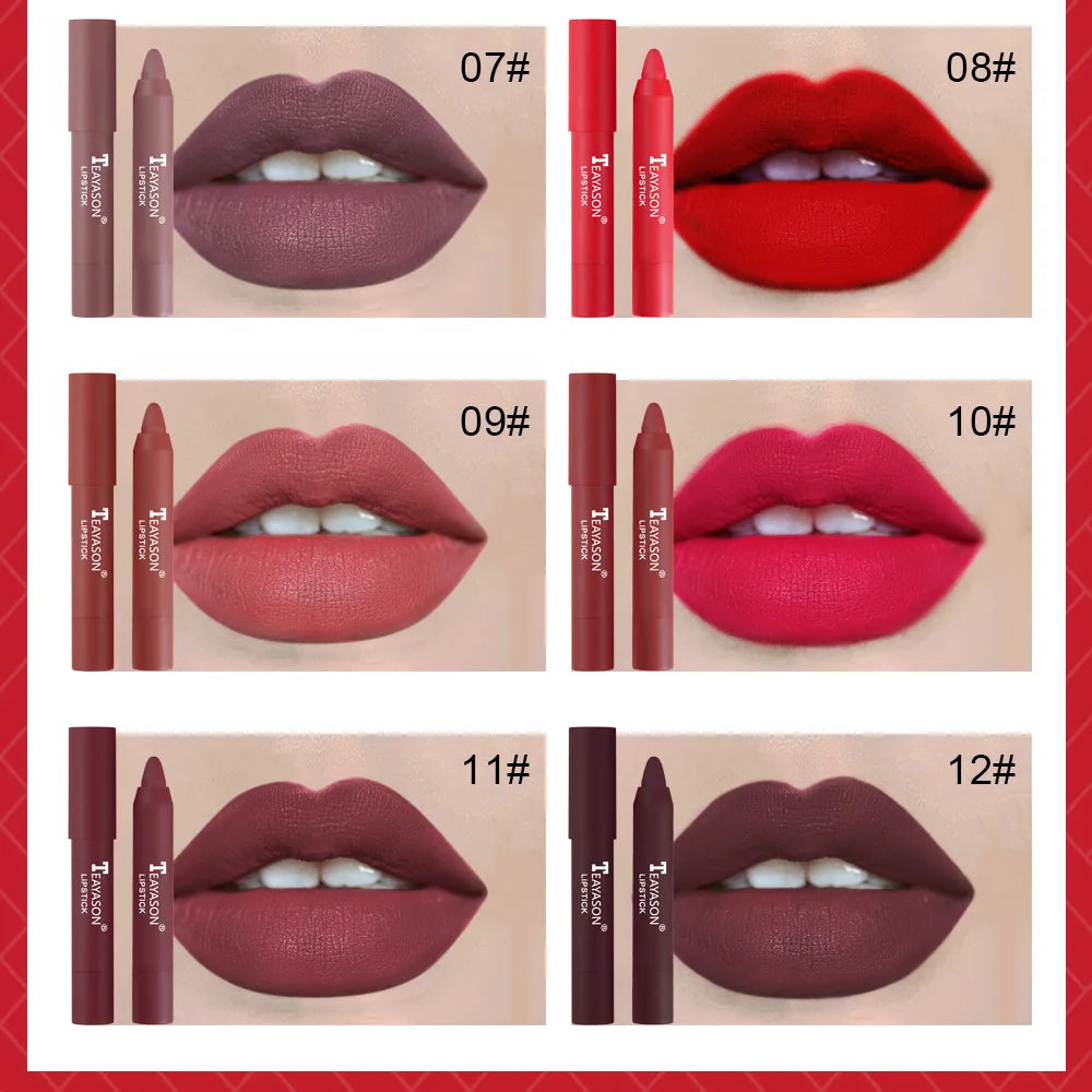 MISS ROSE Lipstick Waterproof Long Lasting Nude Matte Makeup Sexy Red Lips Cosmetics Batom