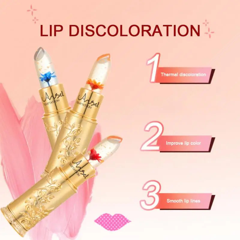 Angel Lipstick MoisturizingTemperature Change Lipstick Transparent Jelly-like Lip Balm No Fading Create Dudu Lip Women Makeup